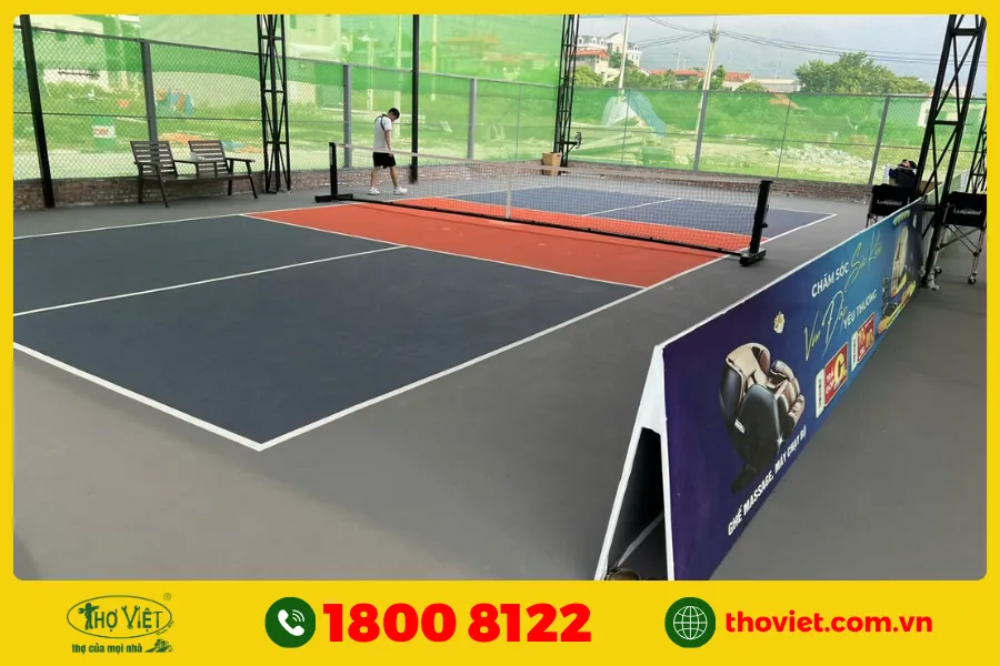 Sân Pickleball đa năng kết hợp tennis hoặc cầu lông
