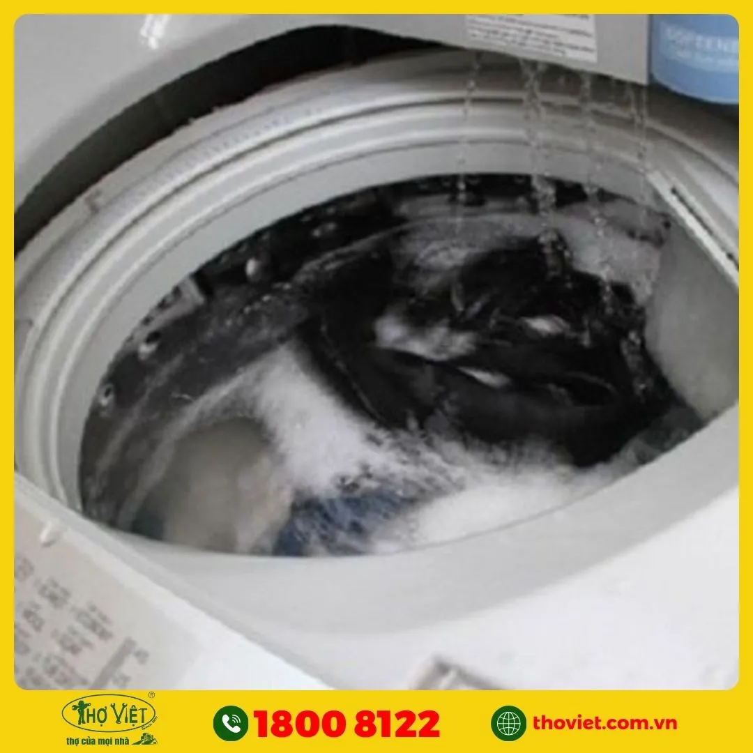 Thiếu nước khi giặt