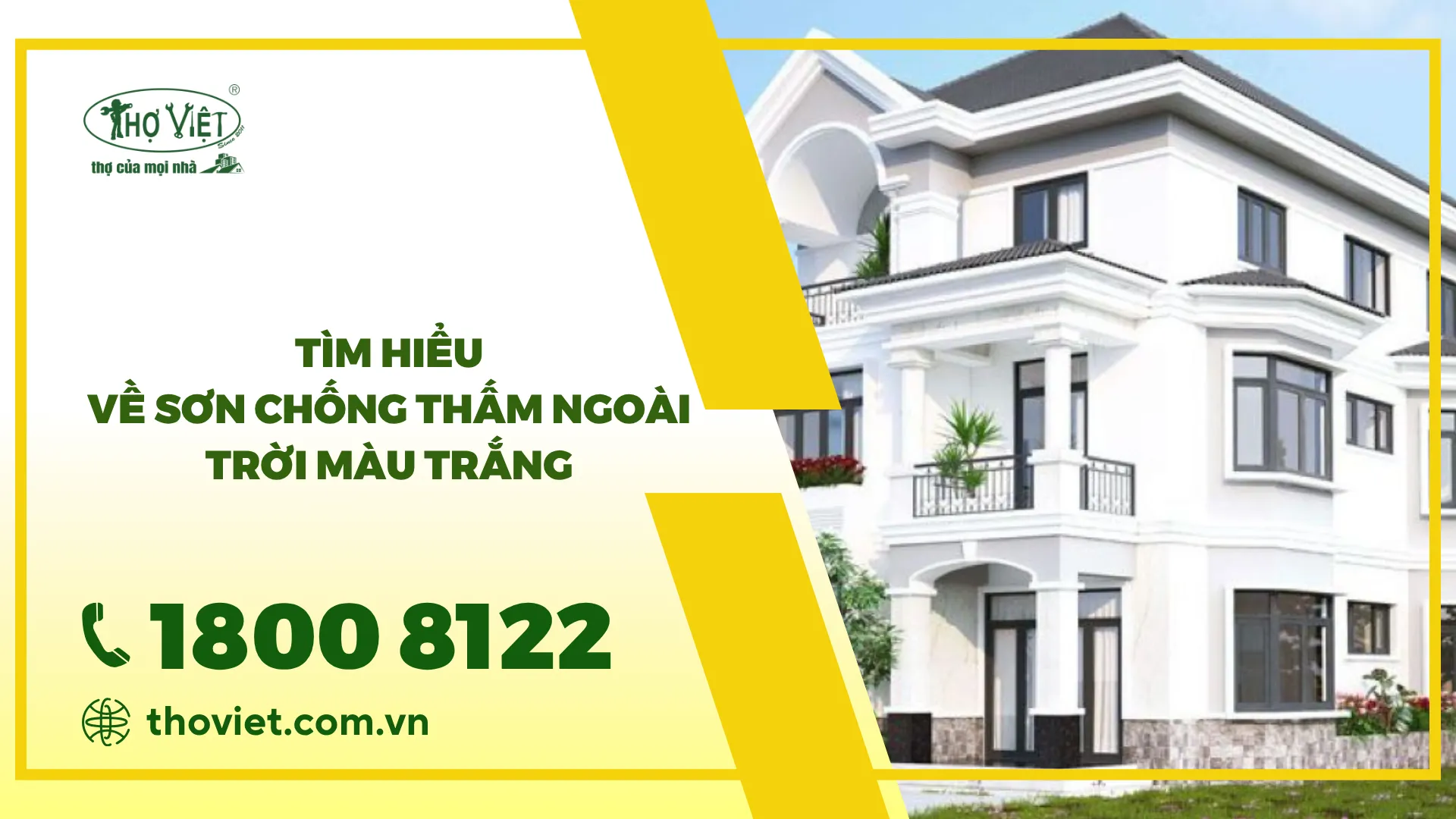 Tìm hiểu về sơn chống thấm ngoài trời màu trắng
