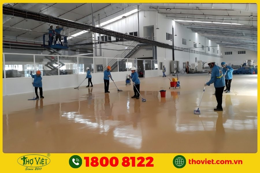 Tổng hợp hạng mục vệ sinh công nghiệp Bình Thạnh