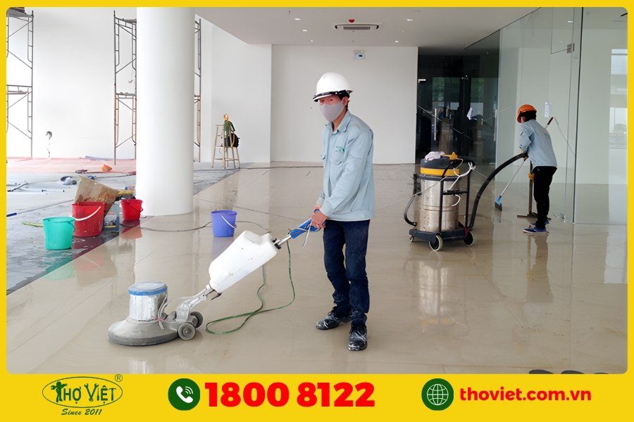 Vệ sinh nhà xưởng, nhà kho và công trình sau xây dựng Quận 9