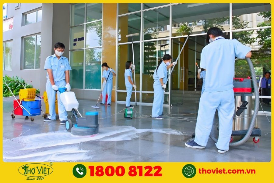 Tổng hợp hạng mục vệ sinh công nghiệp Thợ Việt