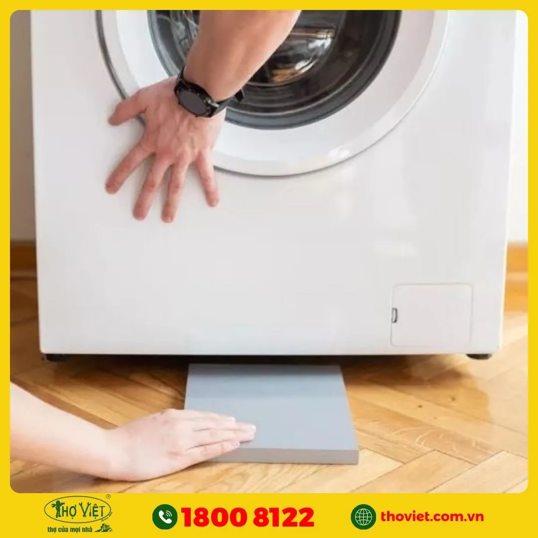 Vị trí lắp đặt máy giặt không cân bằng