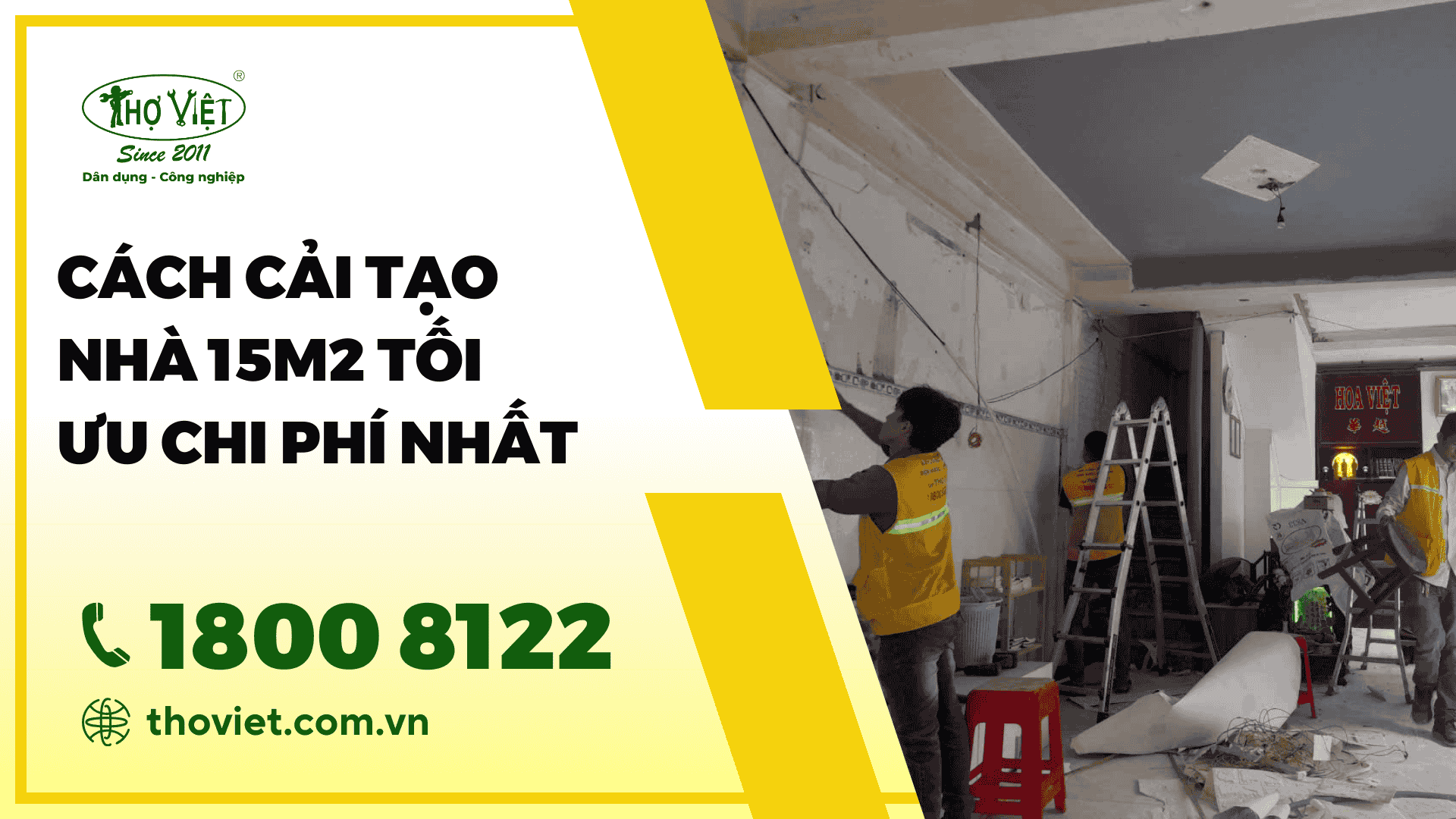 Cách cải tạo nhà 15m2 tối ưu chi phí nhất