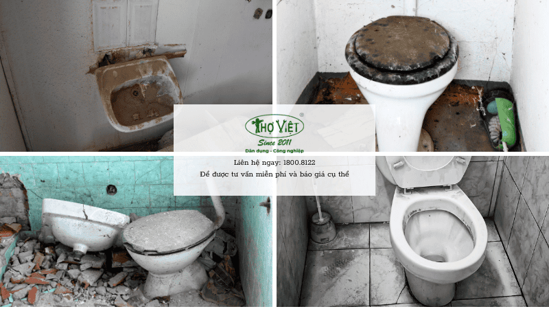 Dấu hiệu nhận thấy cần cải tạo nhà vệ sinh nhỏ