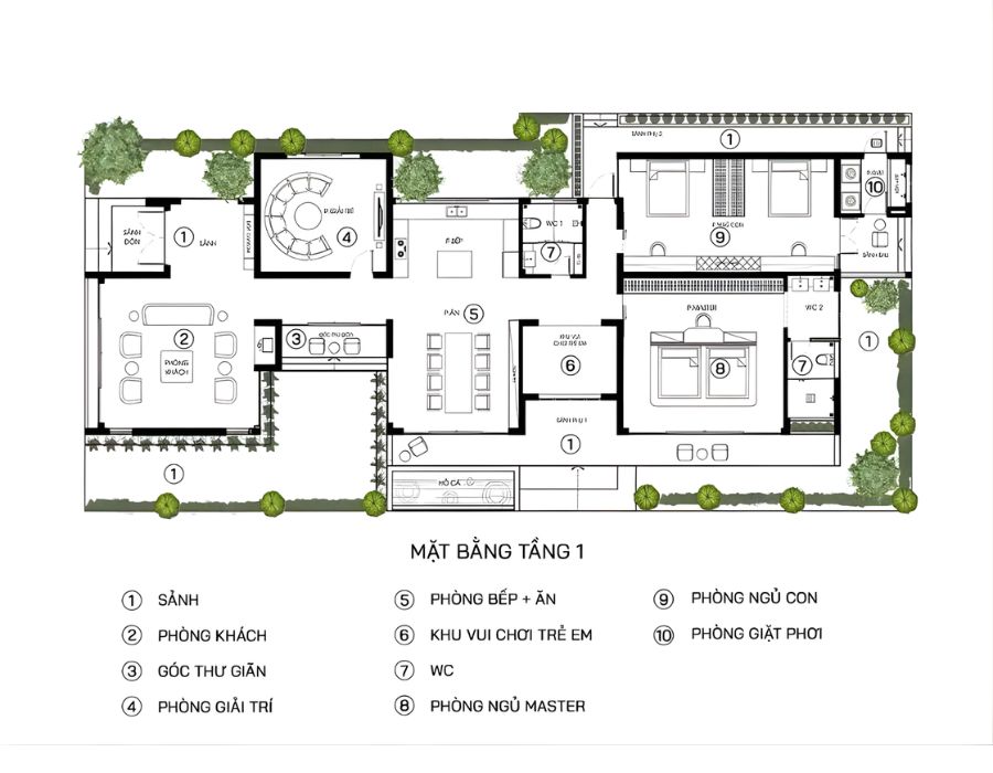 bản vẽ thiết kế nhà 7m dài 20m