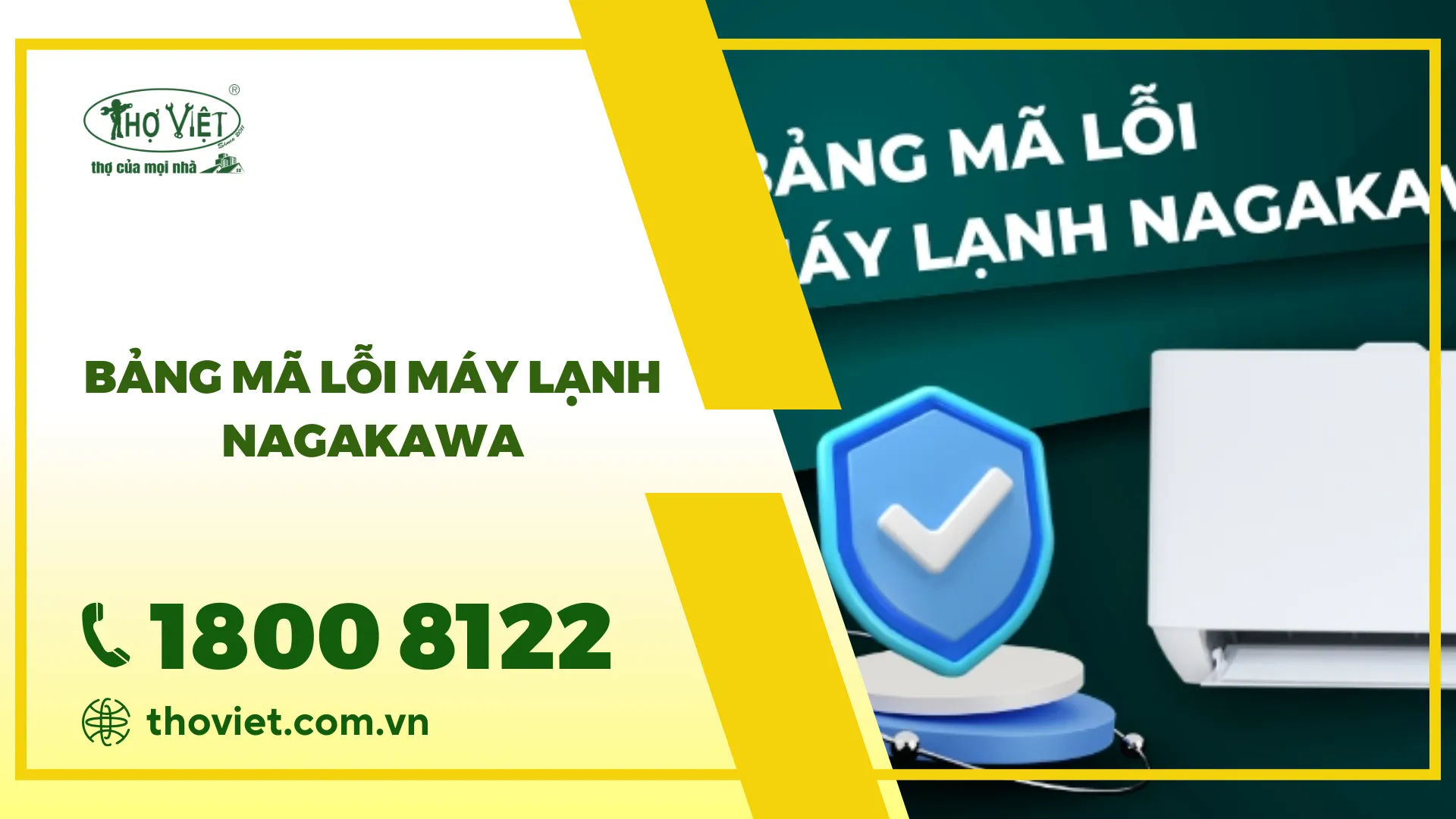 Bảng mã lỗi điều hòa Nagakawa cập nhật mới nhất [nam]