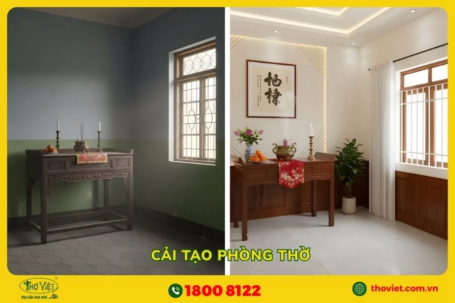 Cải tạo phòng thờ