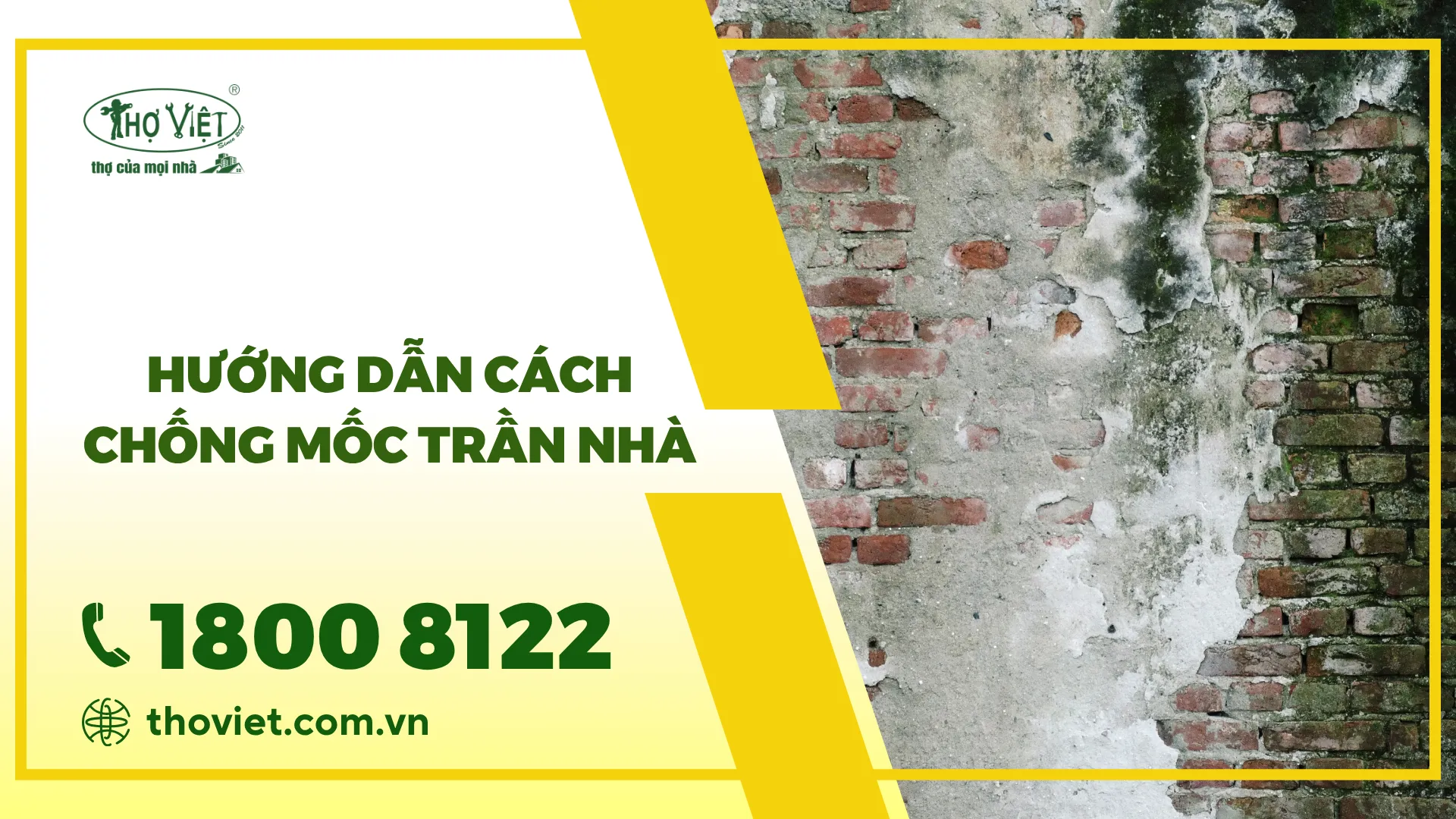 Hướng dẫn cách chống mốc trần nhà hiệu quả