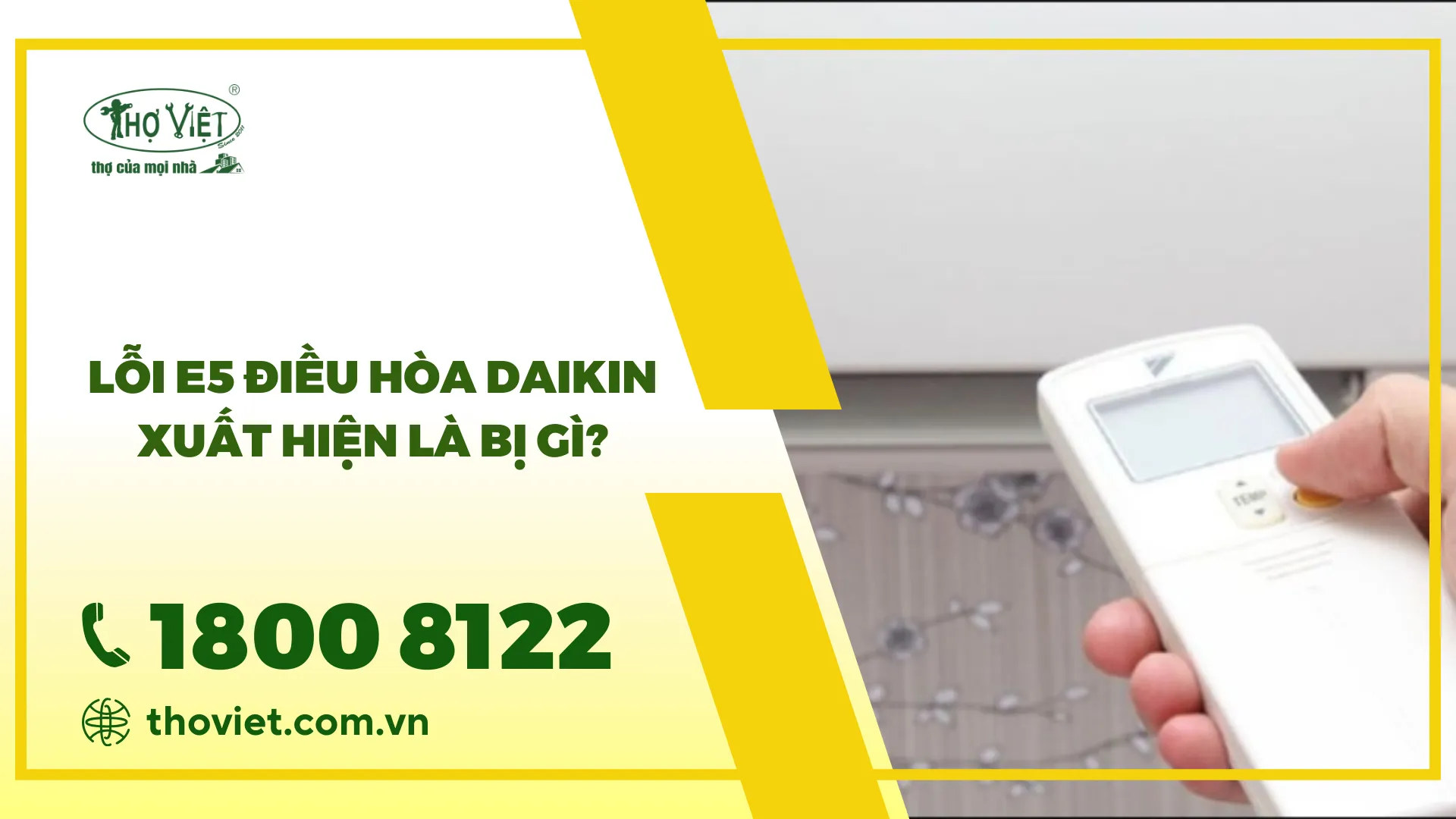 Nguyên nhân & Cách khắc phục lỗi E5 điều hòa Daikin