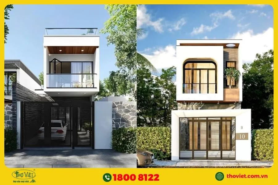 Vì sao nên xây mẫu nhà 2 tầng 8x10m?
