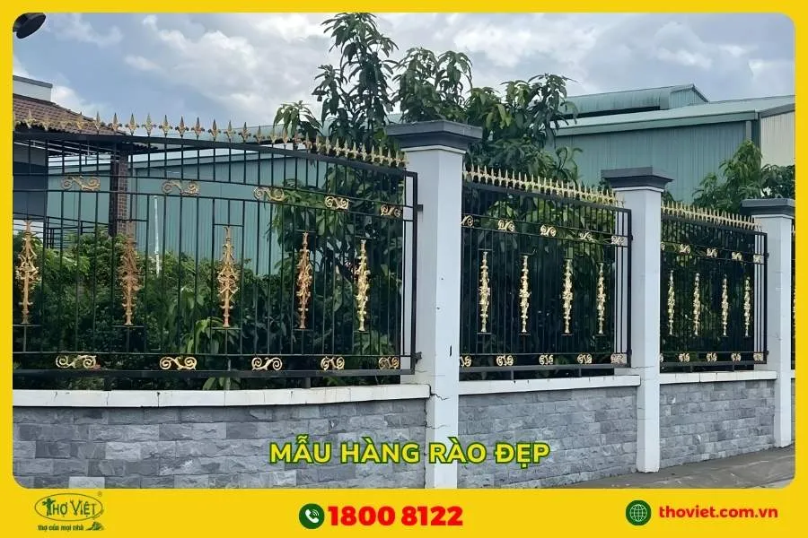 mẫu hàng rào đẹp