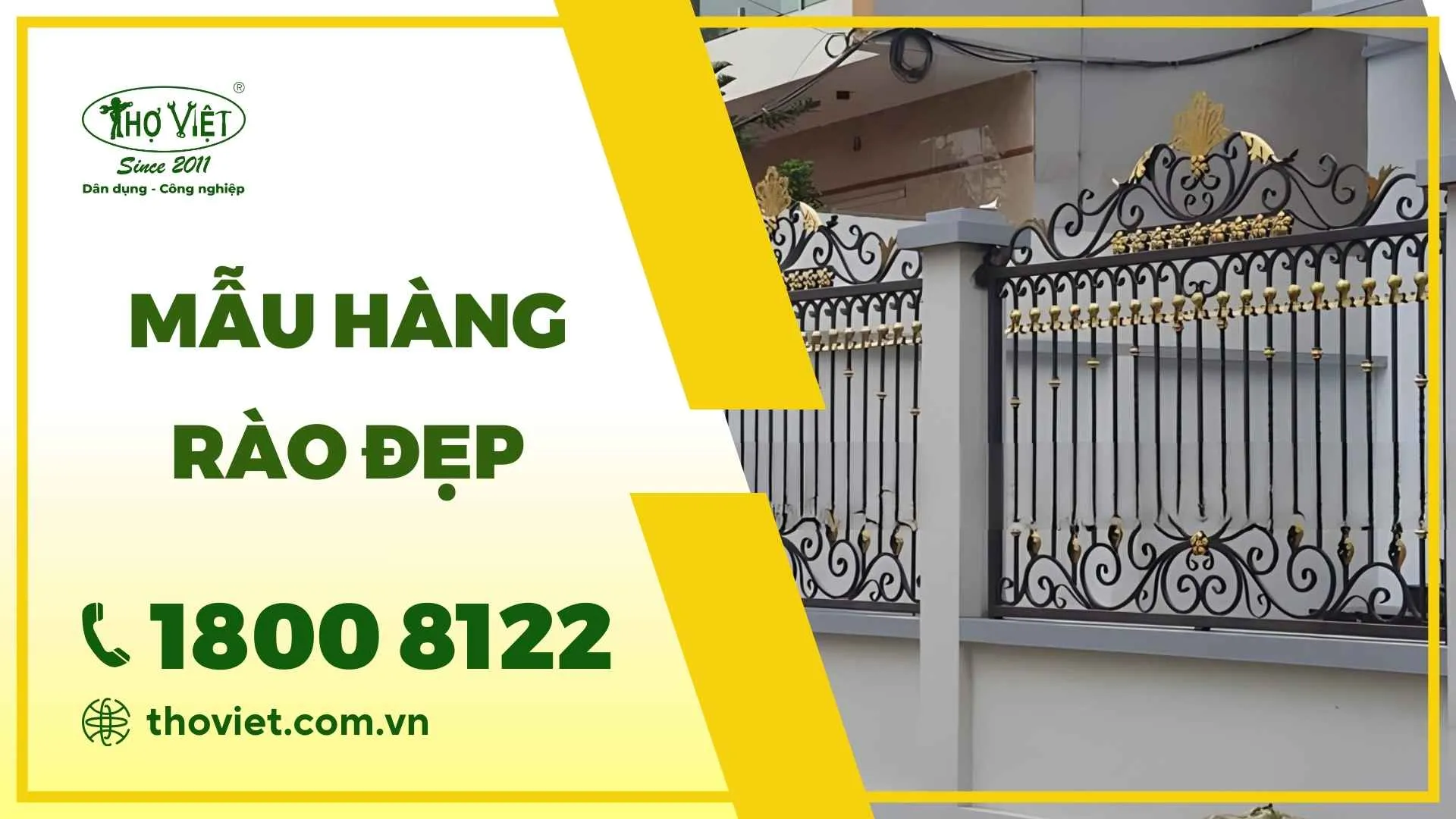 Mẫu hàng rào đẹp