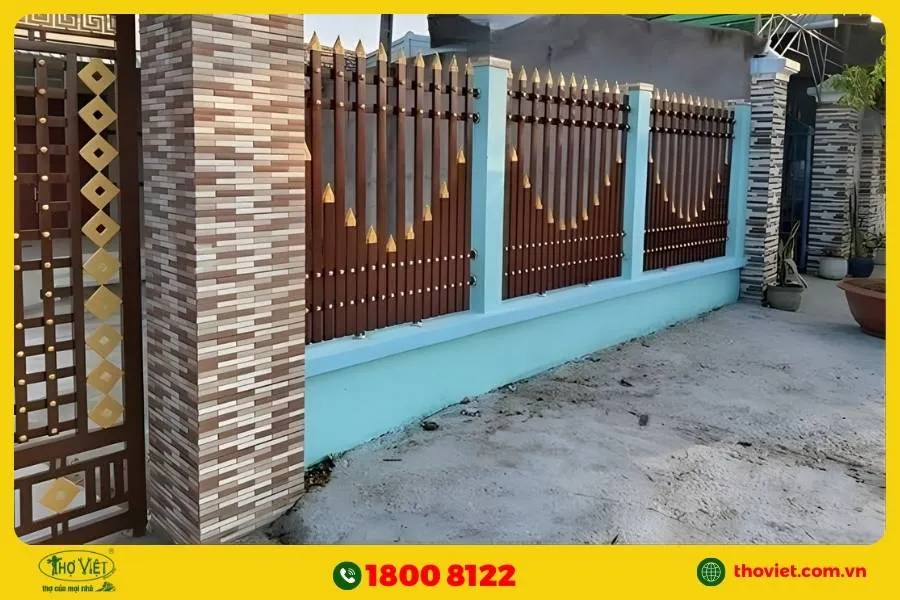 Mẫu tường rào đẹp phân loại theo chất liệu