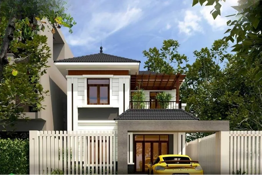 Mẫu nhà 2 tầng 8x10m biệt thự mini