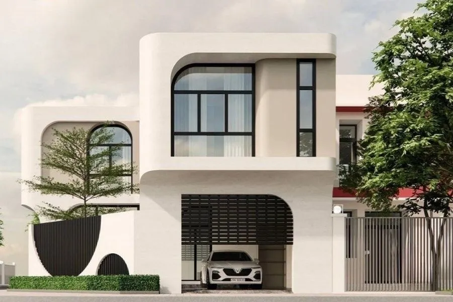 Mẫu nhà 2 tầng 8x10m