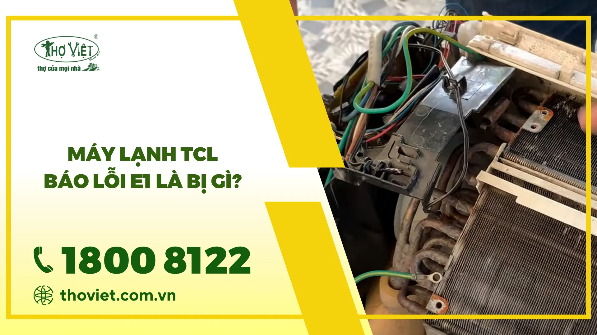 Máy lạnh TCL báo lỗi E1: Nguyên nhân & Cách khắc phục