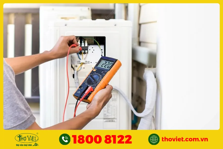 Nguồn điện cấp cho máy không ổn định