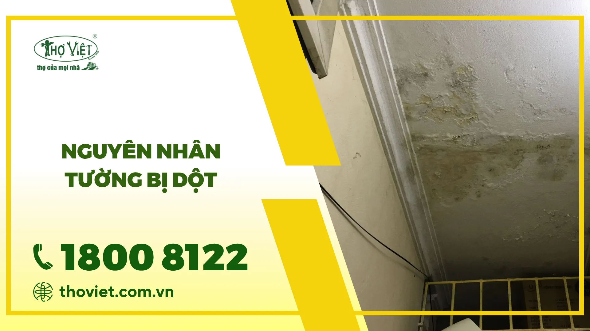 Tường bị dột: Nguyên nhân và cách xử lý