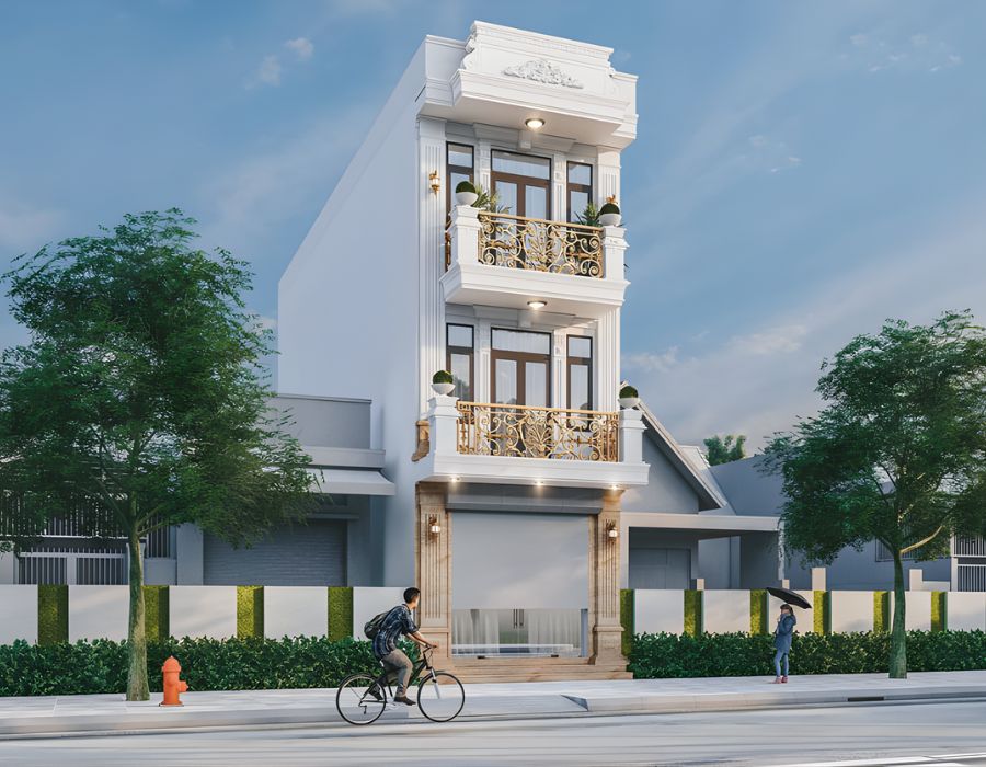 mẫu nhà phố 7m 2 tầng