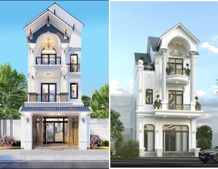 nhà phố 7m mái thái