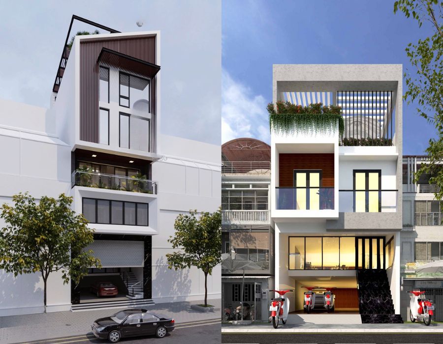 nhà phố mặt tiền 7m cho kinh doanh
