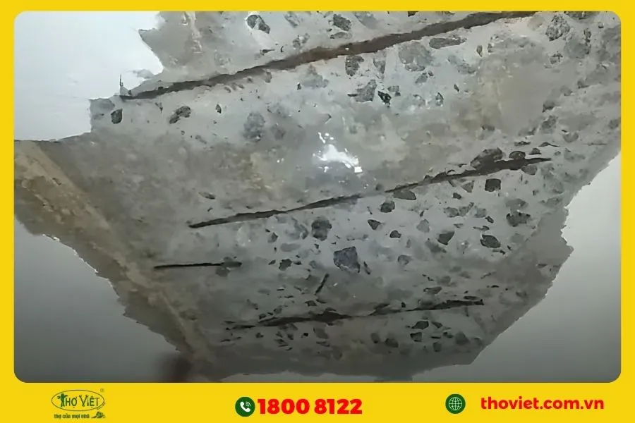 Tác hại khi bê tông bị thấm nước 