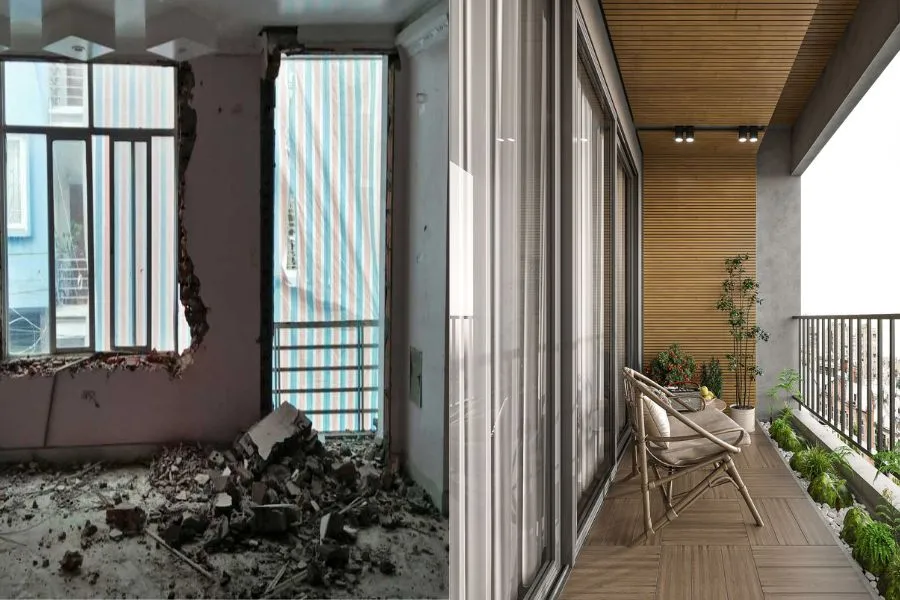 Thiết kế nội thất ban công