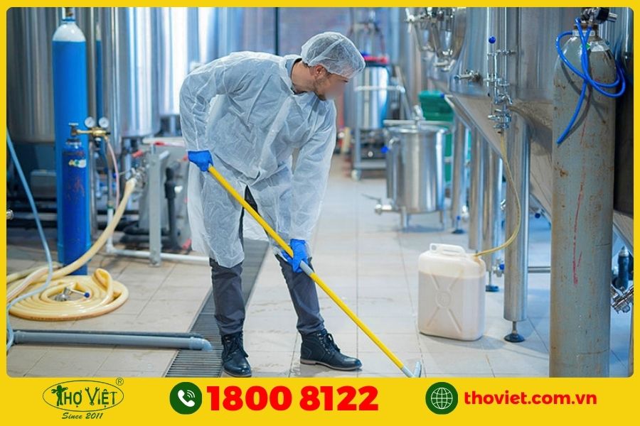Quy trình vệ sinh công nghiệp Thợ Việt chuyên nghiệp