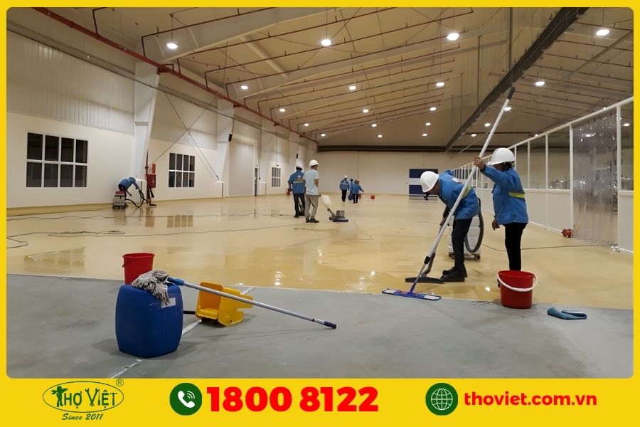 Tổng hợp hạng mục vệ sinh công nghiệp Bình Tân