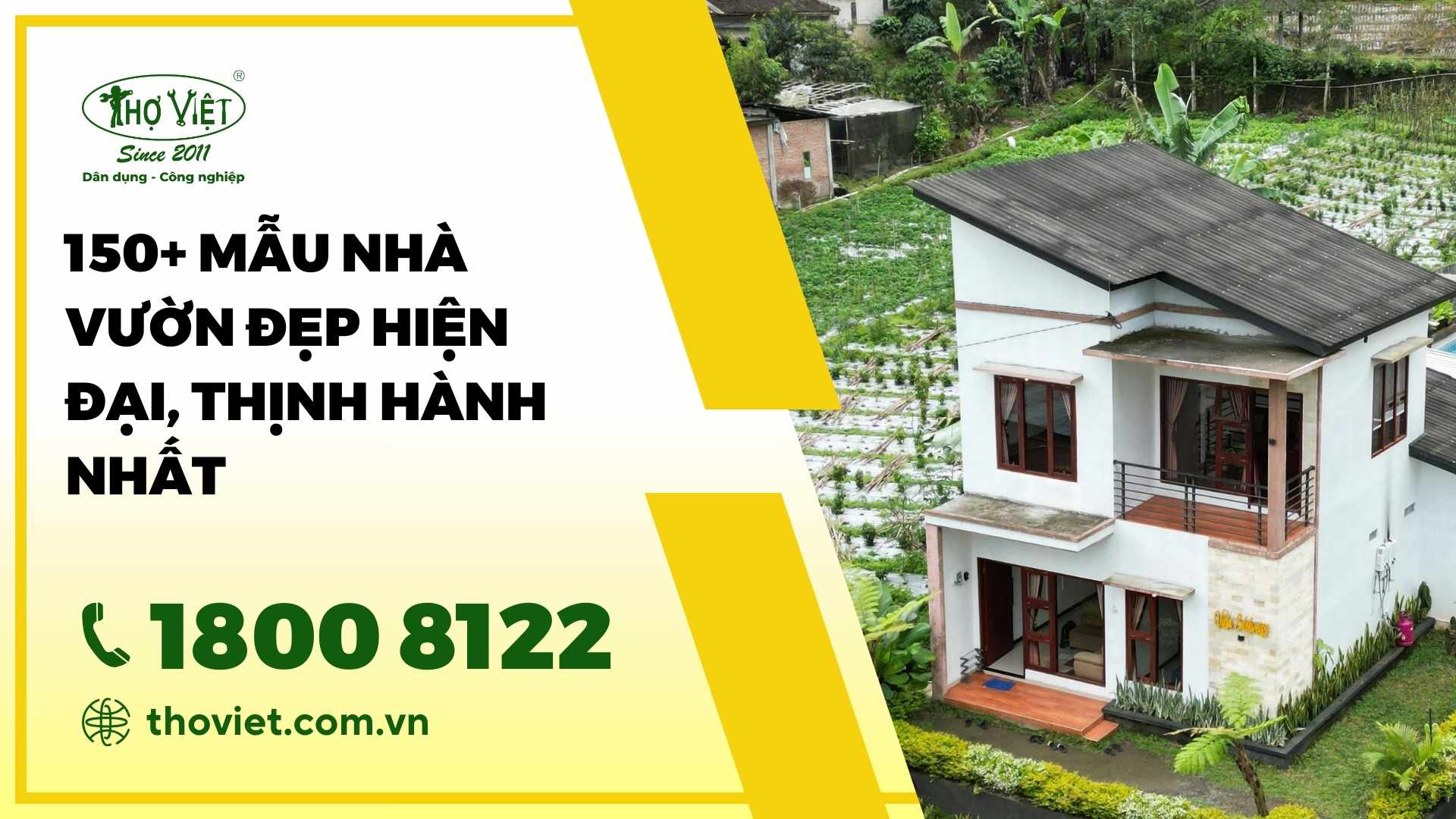 Mẫu nhà vườn đẹp