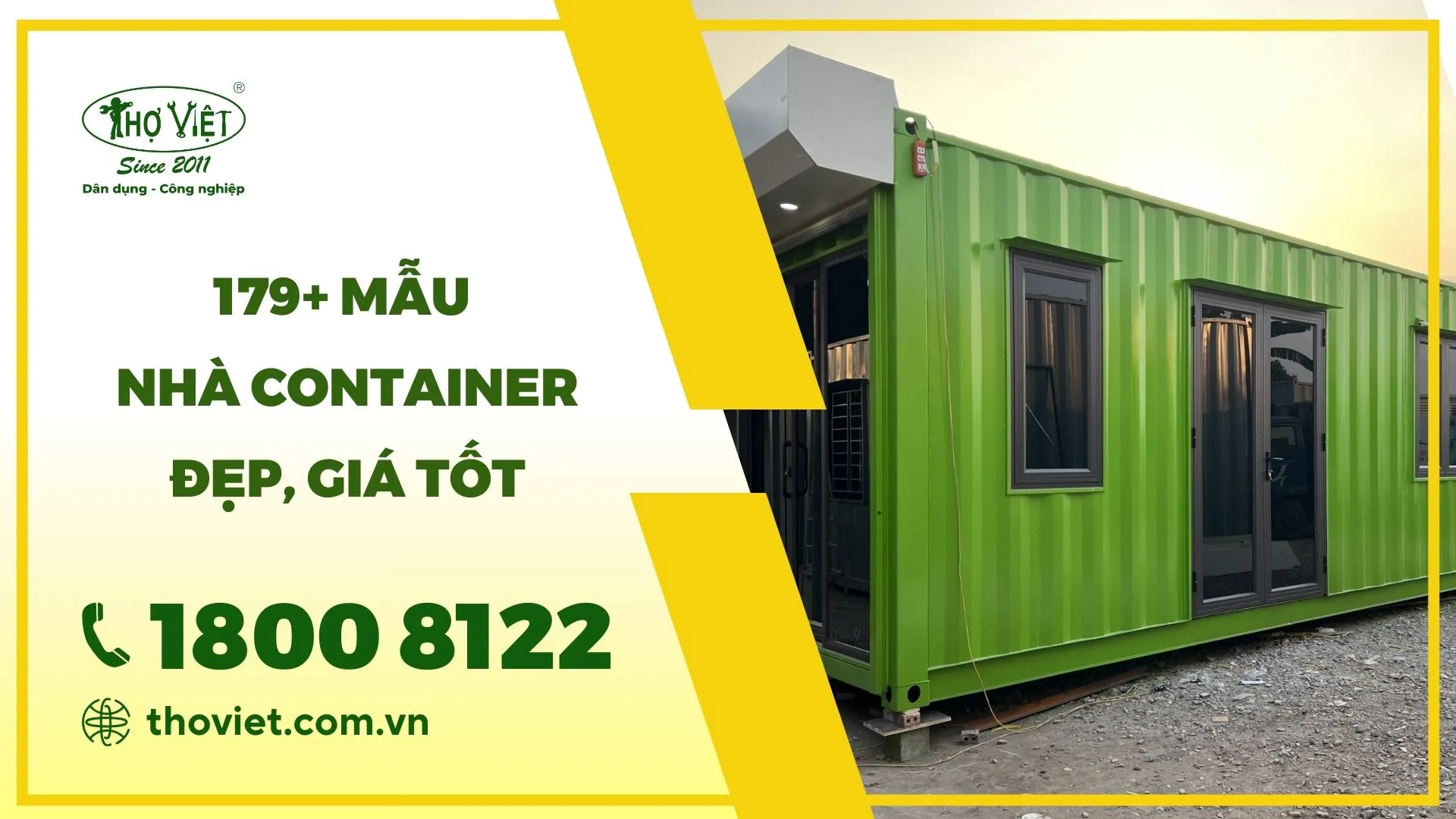 179+ Mẫu nhà container đẹp, giá tốt