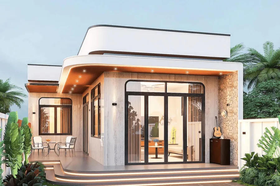 Mẫu nhà tiền chế nông thôn giá 50 triệu số 11
