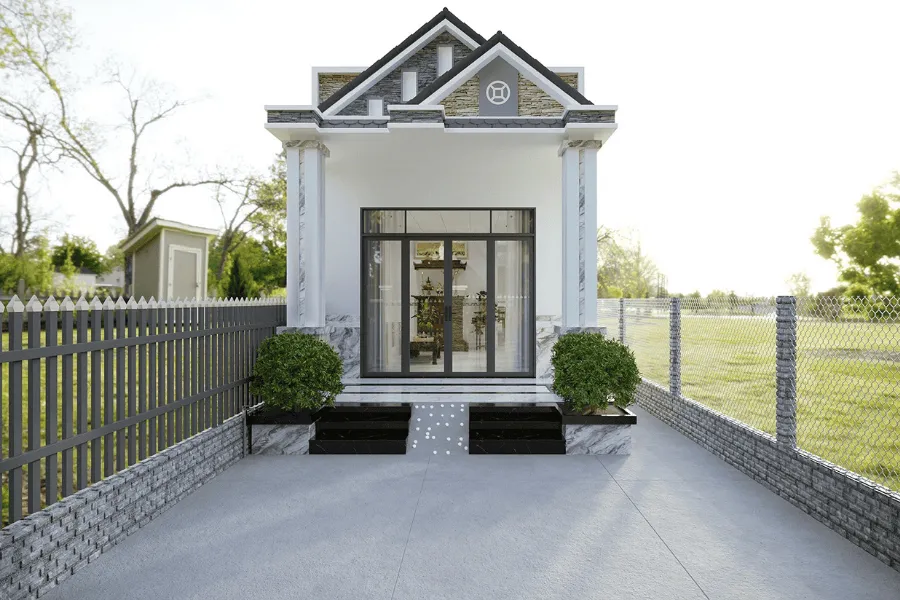 Mẫu nhà tiền chế nông thôn giá 50 triệu số 19