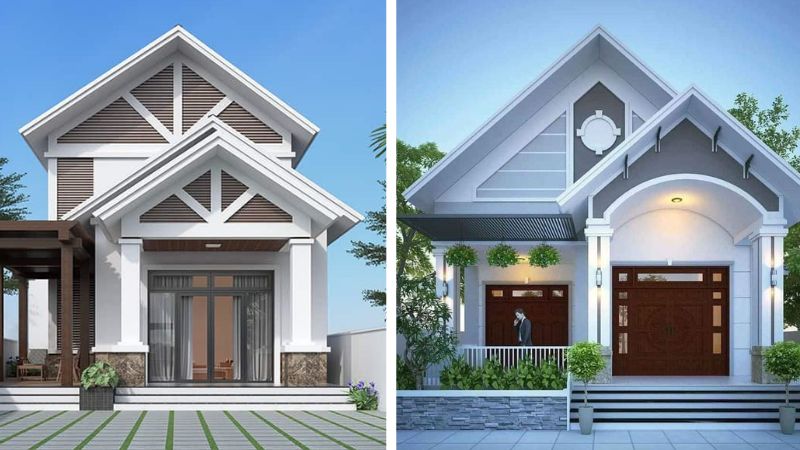 Mặt tiền nhà cấp 4 mái tôn