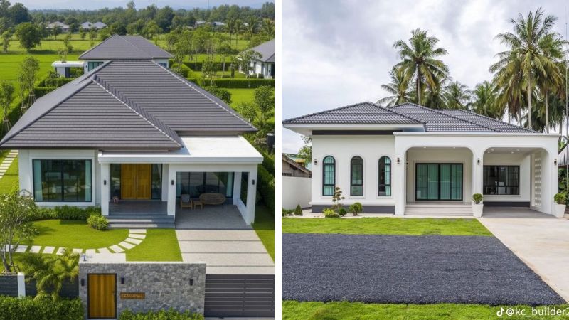 Mặt tiền nhà cấp 4 ngang 10m