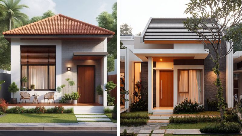 Mặt tiền nhà cấp 4 ngang 5m