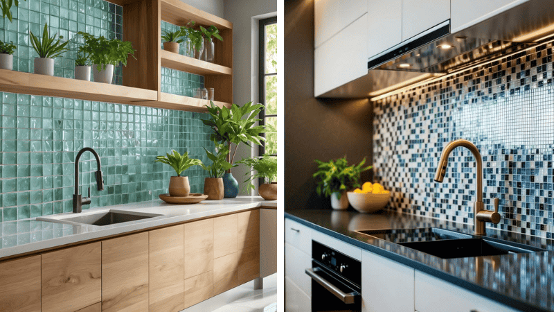 Mẫu Gạch Mosaic Và 3D Nghệ Thuật 