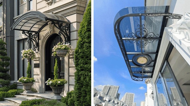 Mẫu Mái Che Sân Trước Nhà Bằng Tôn Chống Nóng 3