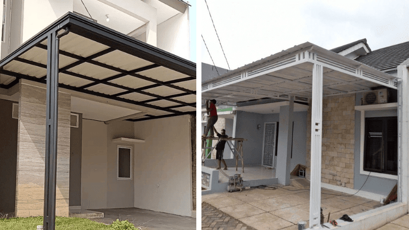 Mẫu Mái Hiên Trước Nhà Dạng Vòm Sang Trọng 3