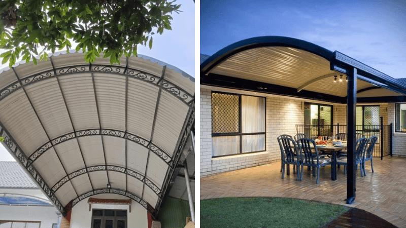 Mẫu Mái Hiên Trước Nhà Dạng Vòm Sang Trọng