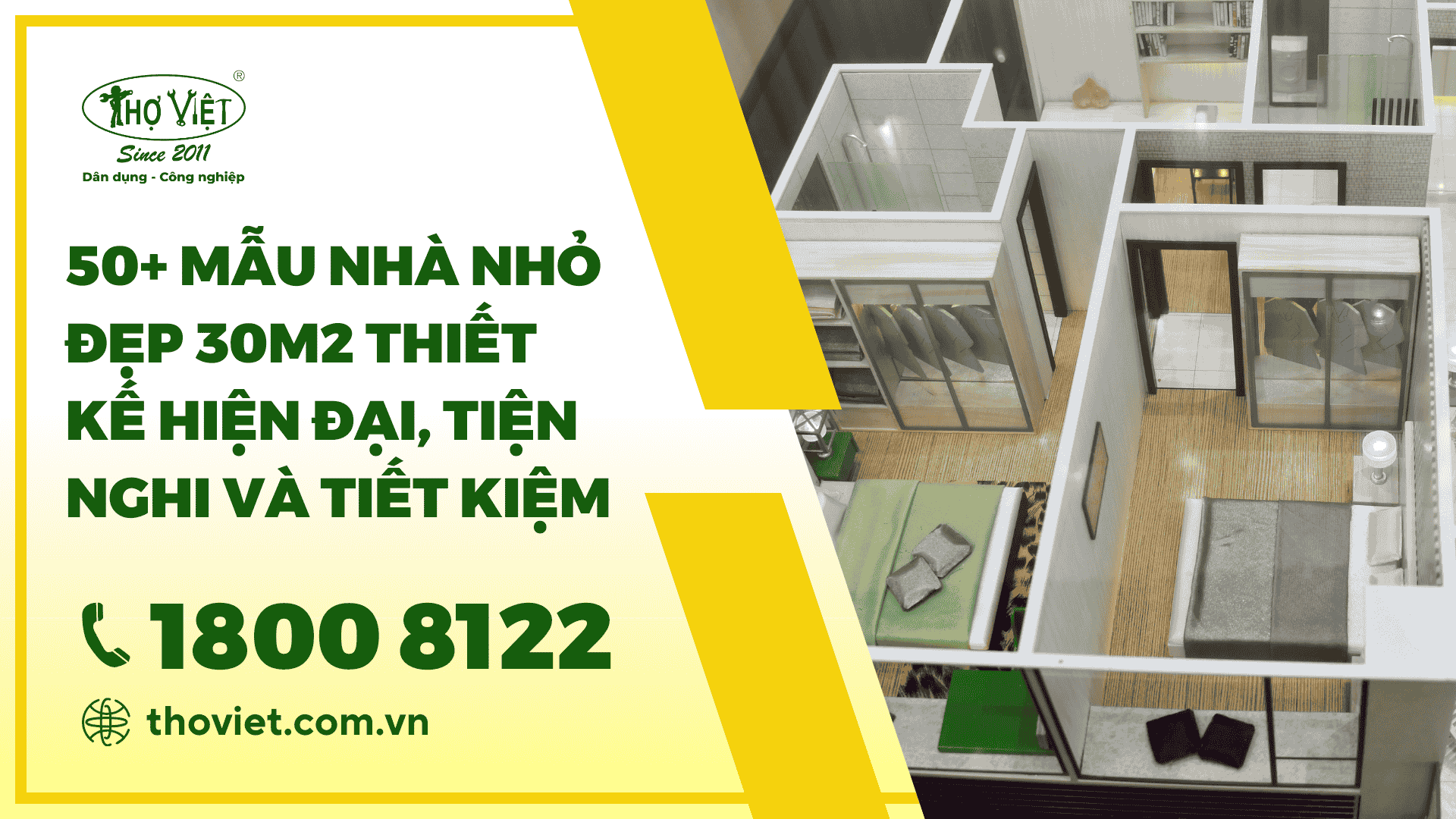 Mẫu Nhà Nhỏ Đẹp 30m2