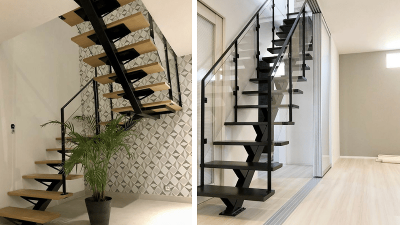 Mẫu cầu thang sắt xương cá 9