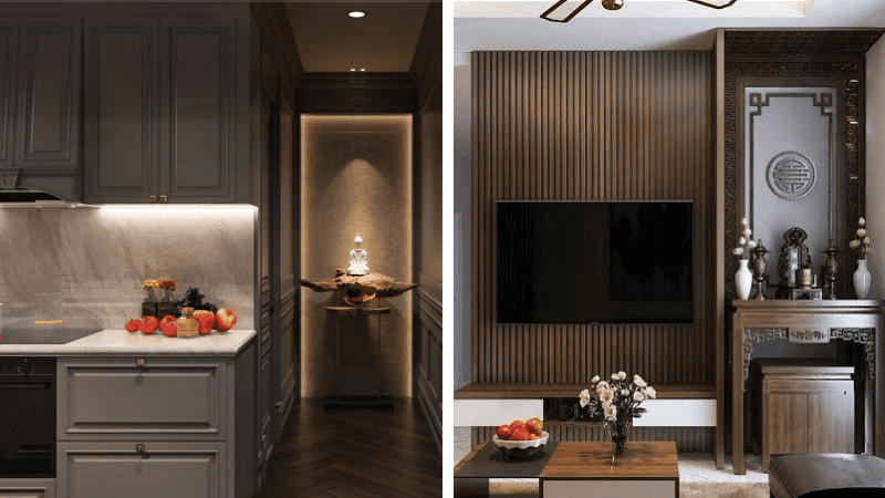 Mẫu có phòng thờ riêng