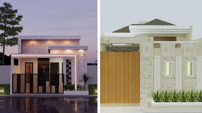 Mẫu mặt tiền nhà cấp 4 500 triệu