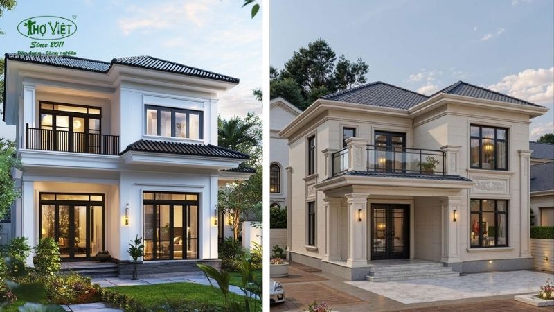 Mẫu nhà 2 tầng mái Nhật 2