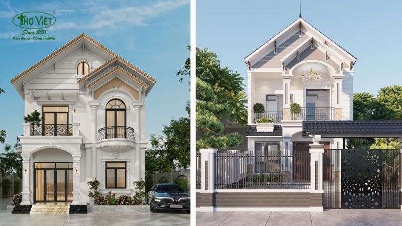 Mẫu nhà 2 tầng mái thái 1
