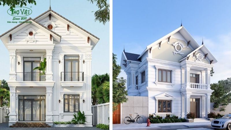 Mẫu nhà 2 tầng mái thái 2