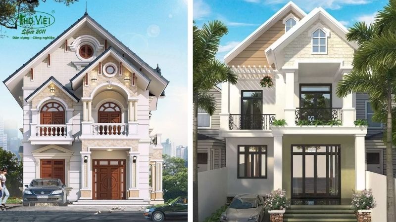 Mẫu nhà 2 tầng mái thái 3