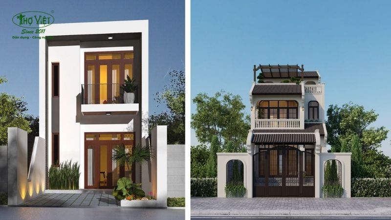 Mẫu nhà ống 2 tầng 3